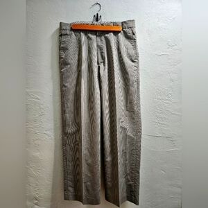 BANANA REPUBLIC Pinstriped Straight Leg Gray Trousers